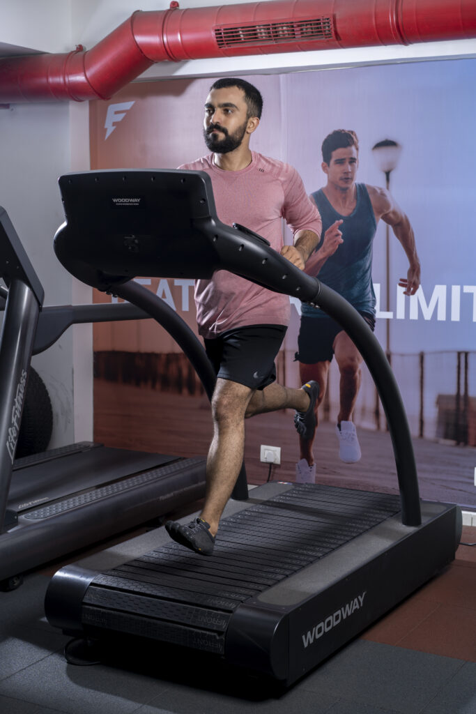 Mrunal Ved performing his daily dose of workouts for physical fitness. 