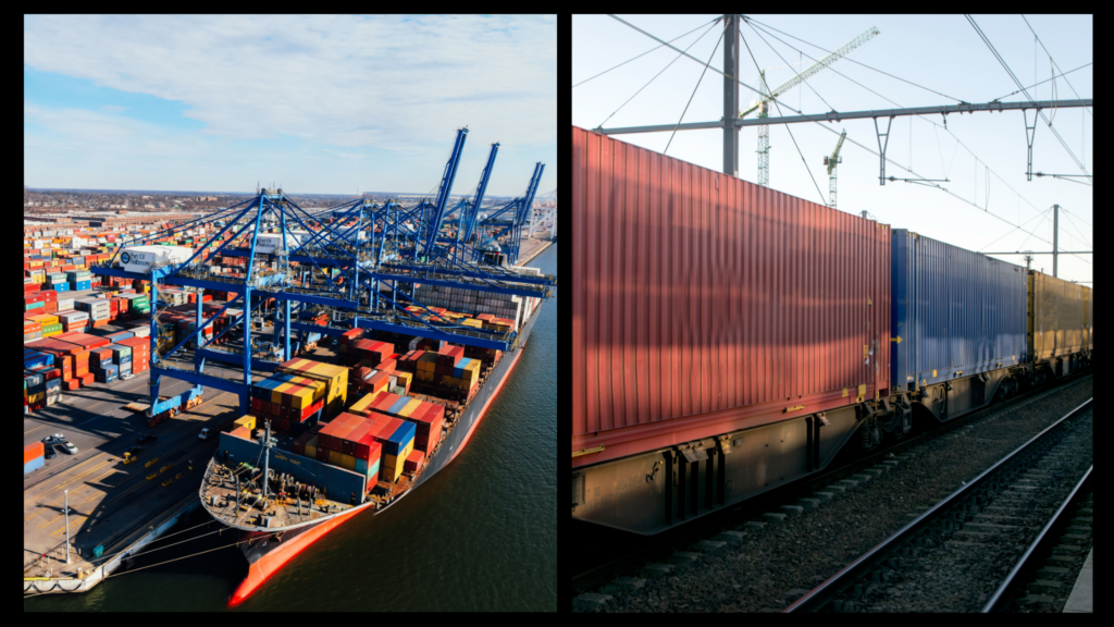 ship and rail logistics