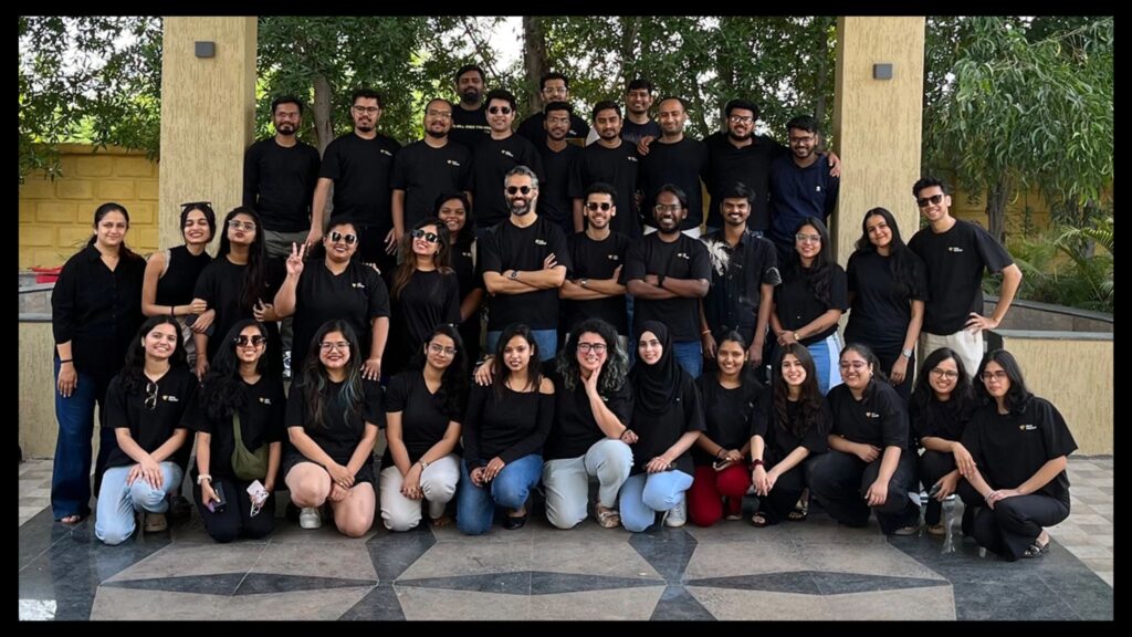 Shefali Pandey and her Flora Fountain team post for a group picture
