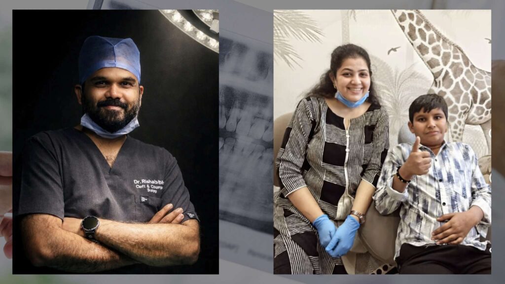 FaceDent dental hospital Ahmedabad with Dr Rishabh Shah and Dr Nupur Shah in consultation
