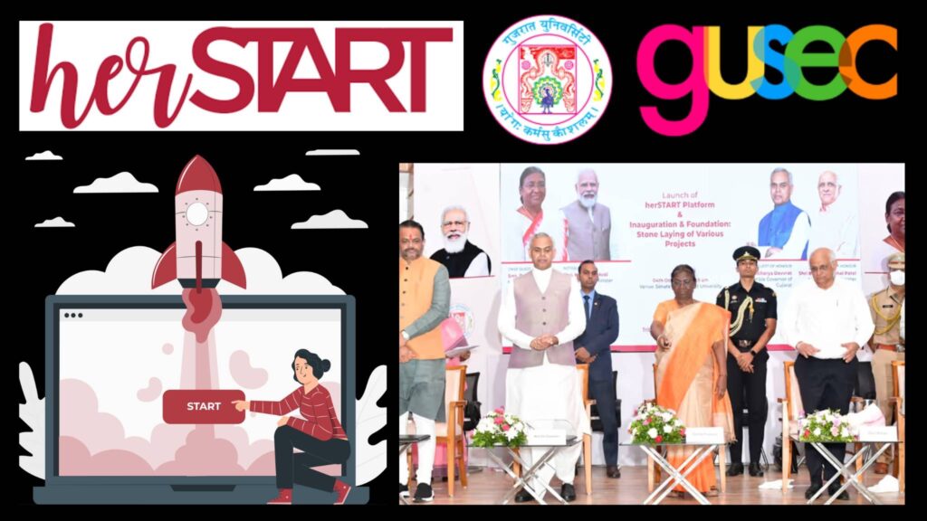herSTART women entrepreneurs Gujarat startup incubation program
