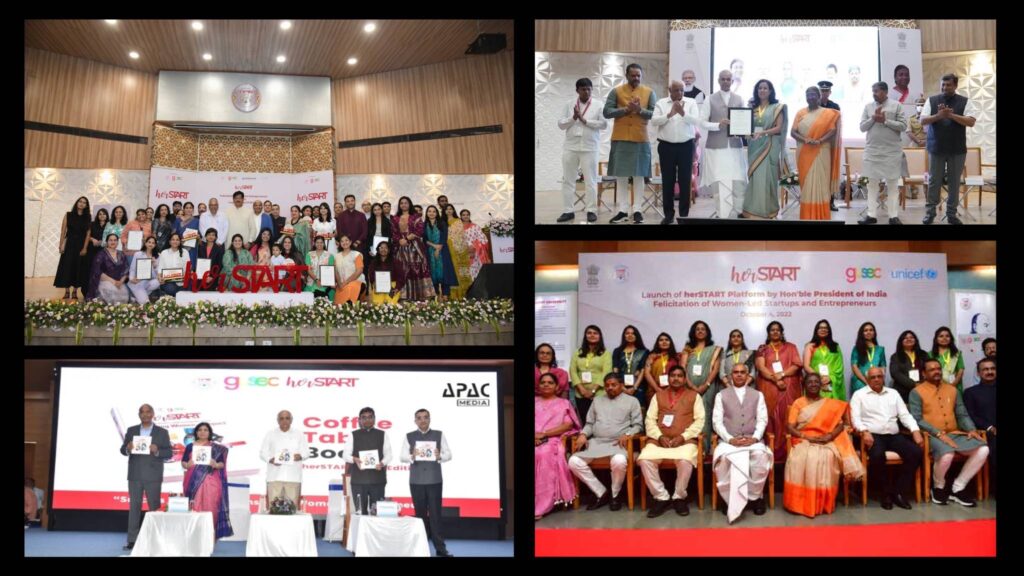 herSTART women entrepreneurs Gujarat startup incubation program
