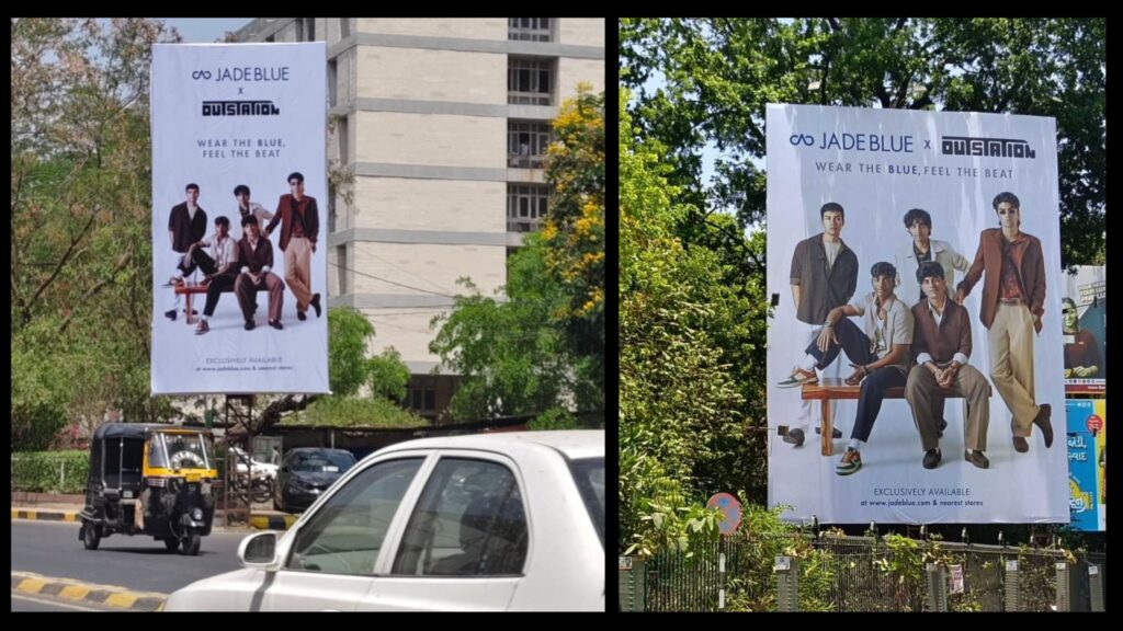 JadeBlue x OutStation campaign by ZGC featuring youth-focused fashion visuals and music-led brand storytelling.
