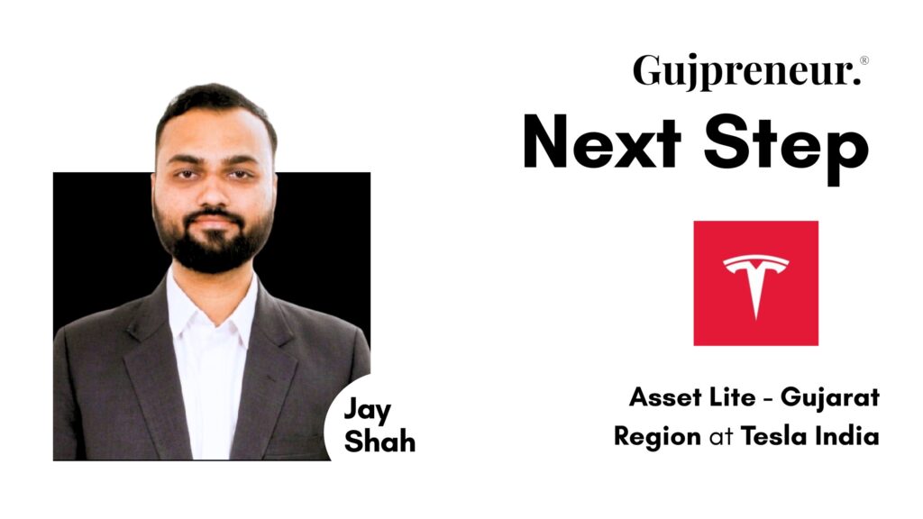 Jay Shah joining Tesla India to lead Gujarat Region as the state strengthens its position in electric mobility and EV growth