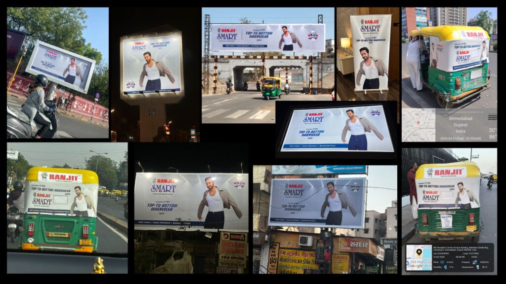 Ayushmann Khurrana featured in the Janhit Mein Ranjit campaign by ZGC for Ranjit’s top-to-bottom innerwear positioning