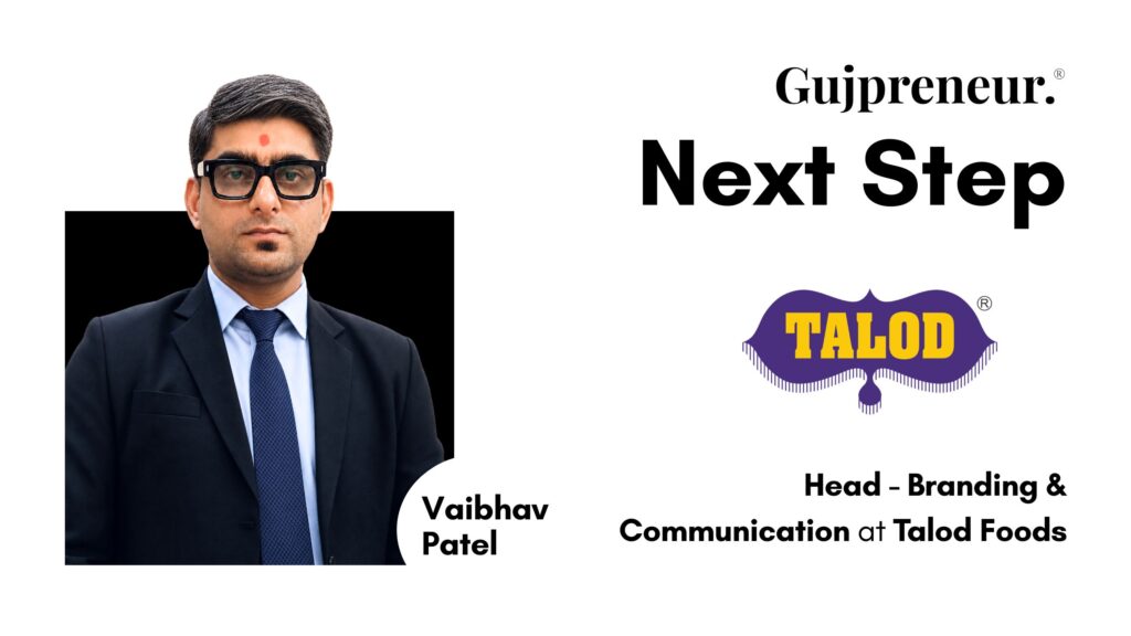 Vaibhav Patel appointed Head of Branding & Communication at Talod Foods, leading the brand’s next phase of growth and innovation. Vaibhav Patel appointed Head of Branding & Communication at Talod Foods, leading the brand’s next phase of growth and innovation.