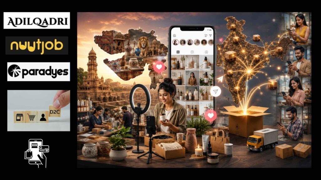 Gujarat entrepreneurs building successful D2C brands through Instagram, digital marketing, storytelling, and direct-to-consumer business strategies. Gujarat entrepreneurs building successful D2C brands through Instagram, digital marketing, storytelling, and direct-to-consumer business strategies.