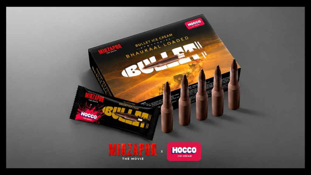Hocco x Mirzapur Bullet Ice Cream collaboration marketing campaign