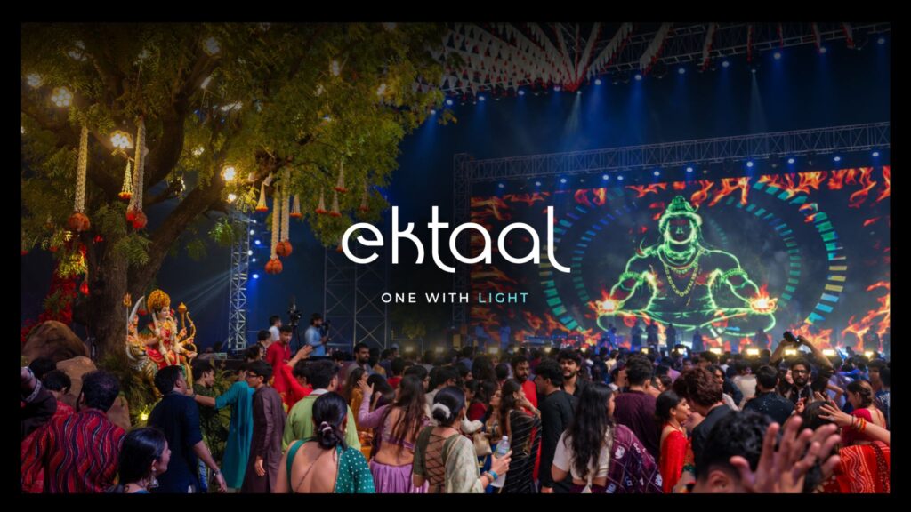 Ektaal 2026 Ahmedabad Garba experience themed One With Light Ektaal 2026 Ahmedabad Garba experience themed One With Light