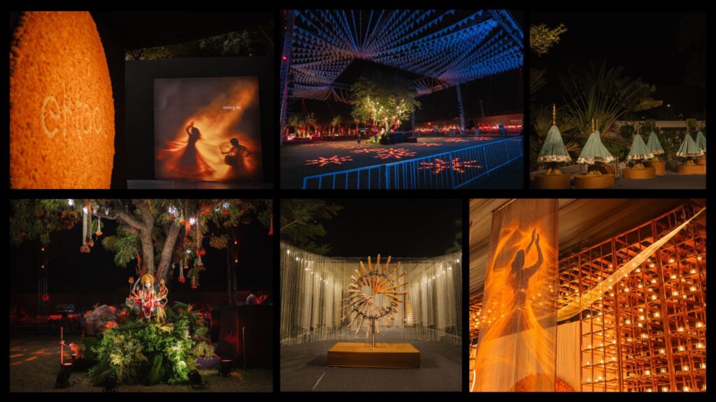Ektaal 2026 decor inspired by five elements of nature, traditional diyas and spiritual symbolism. Ektaal 2026 decor inspired by five elements of nature, traditional diyas and spiritual symbolism.