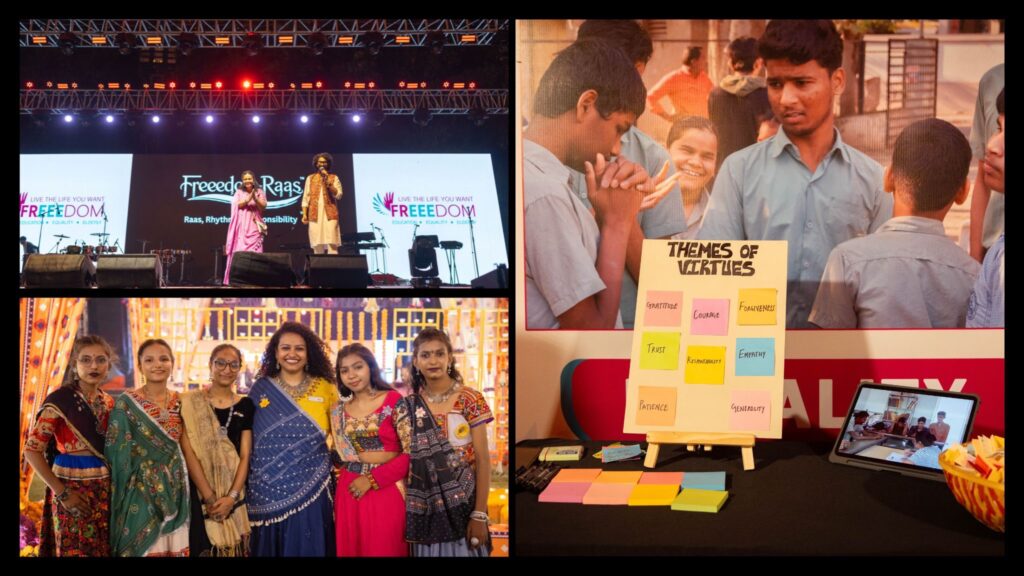 Freeedom Raas Ahmedabad bringing together Garba, community celebration and social responsibility. Freeedom Raas Ahmedabad bringing together Garba, community celebration and social responsibility.